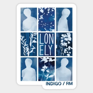 Indigo Lonely Sticker